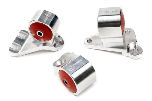 Innovative 92-95 Civic B/D Series Silver Aluminum Mounts 75A Bushings (3 Bolt)